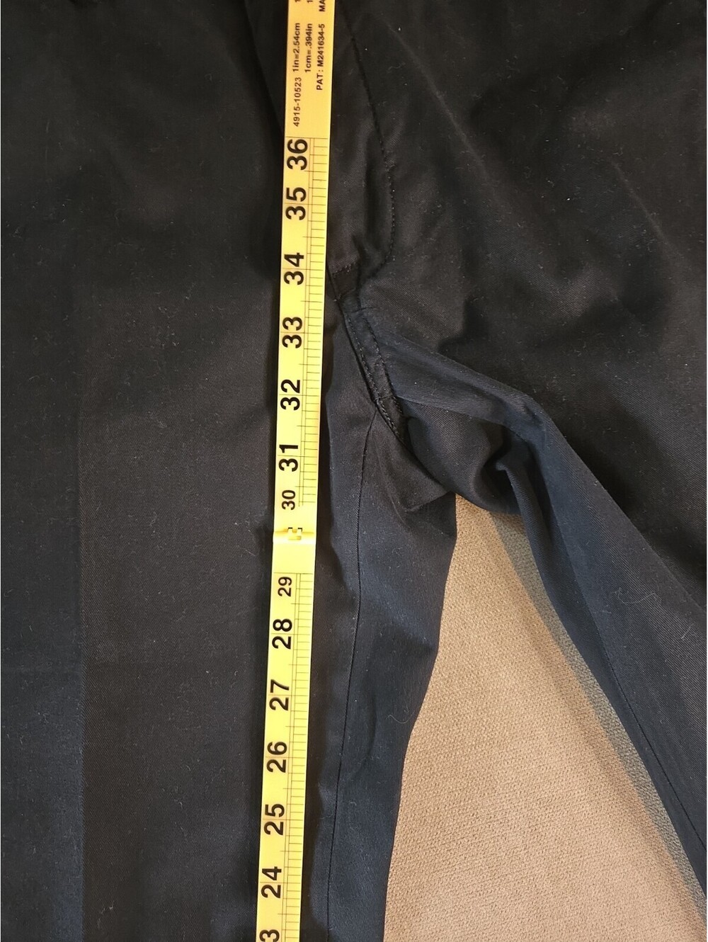 Polo Ralph Lauren Stretch Slim Fit Mens Chino Pants 30x32 Black Classic - Picture 4 of 6